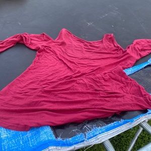 A red shirt and good to wear for interviews and very soft materials and is cute.